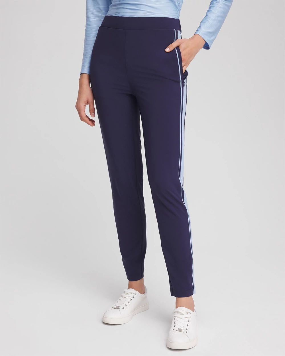 新品　1piu1uguale3TUCK PANTS HEATENERGY Zenergy® UPF Piped Ankle Pants | Chico's